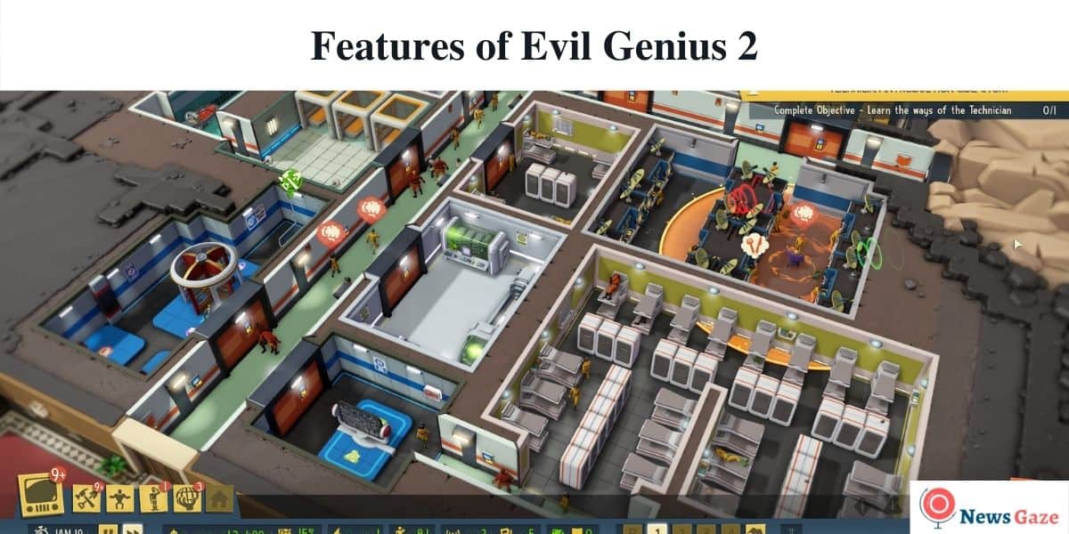 Features of Evil Genius 2